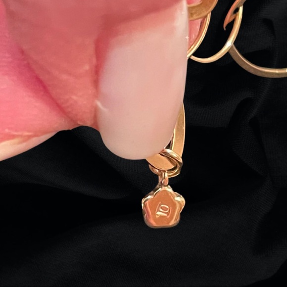 Lana Jewelry 14k Yellow Gold & Diamond Multi- Ring Statement Necklace - Picture 5 of 6